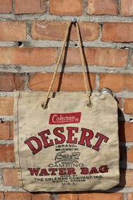 Coleman Desert Water Bag Railroad Marked