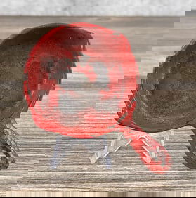 Hammered Enamel Cast Iron Miniature Skillet