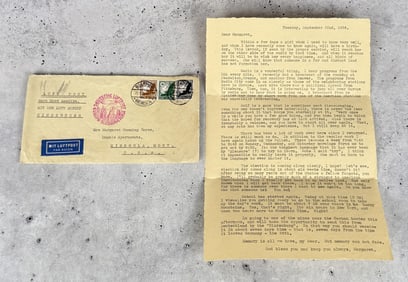 1936 Deutche Luftpost Hindenburg Letter