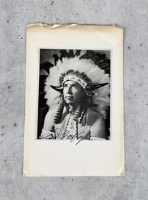 Dallas B. Eagle Chief Eagle Signed Photo