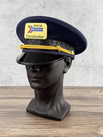 Amtrak Railroad Trainman Conductor Hat