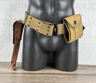 1943 WW2 USMC Marine Corps Colt 1911 Mills Belt