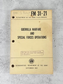Guerrilla Warfare and Special Forces Operations