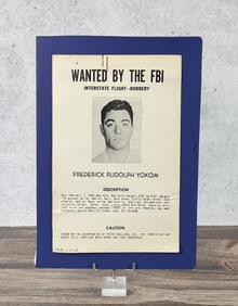 Frederick Rudolph Yokom FBI Wanted Poster