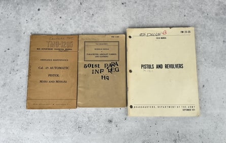 WW2 and Vietnam Field and Technical Manuals