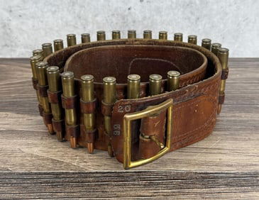 Idaho Leather 30-06 Cartridge Ammo Belt