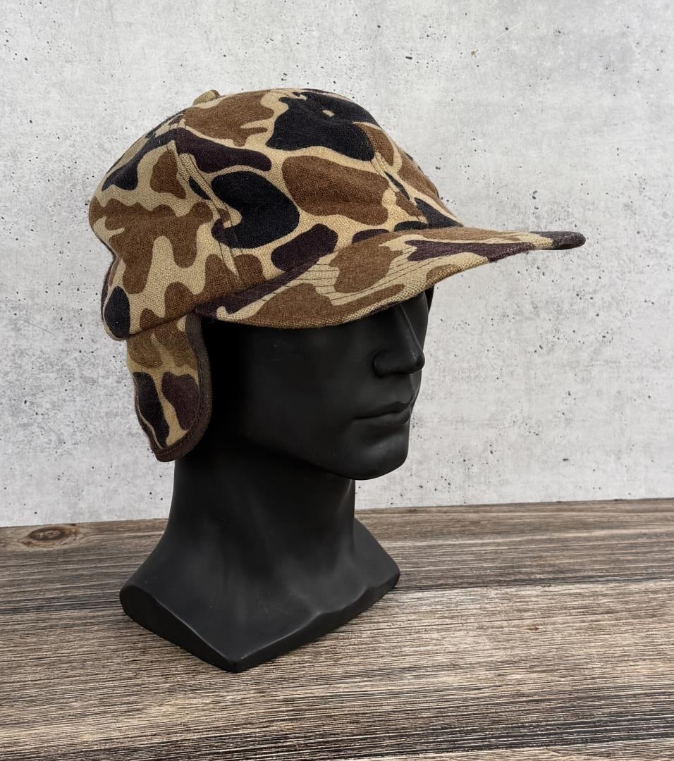 Vintage Woolrich Wool Duck Hunters Hat: USA made.