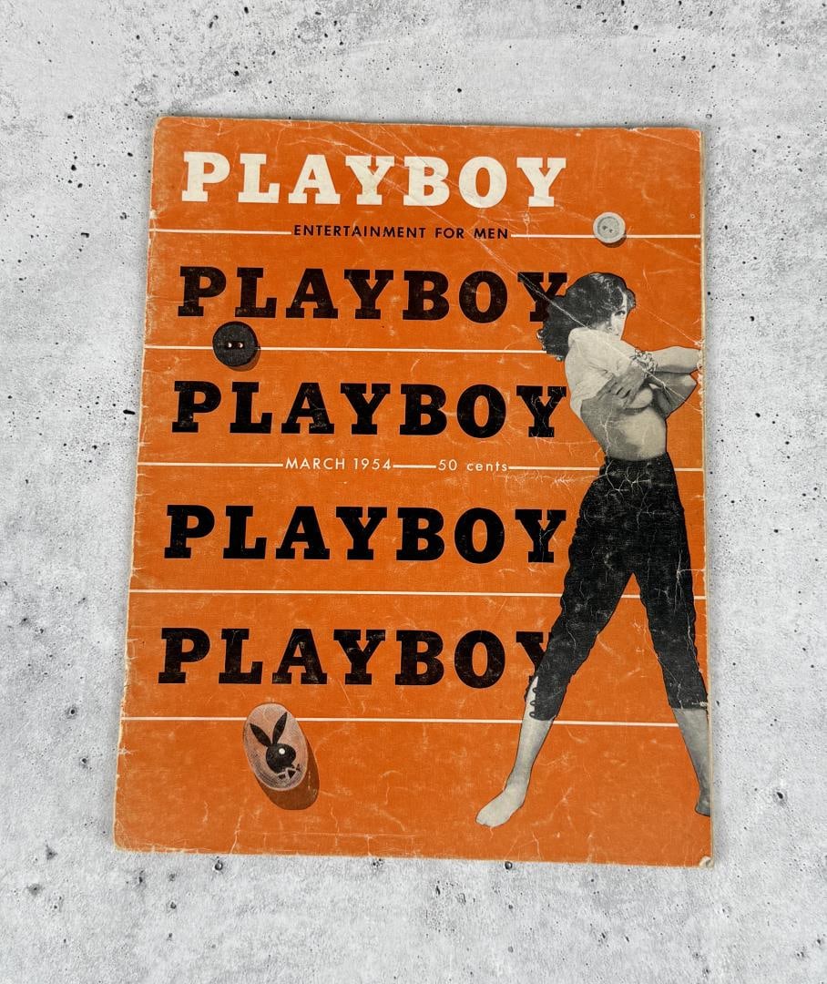 March 1954 Playboy Magazine: Nice example.