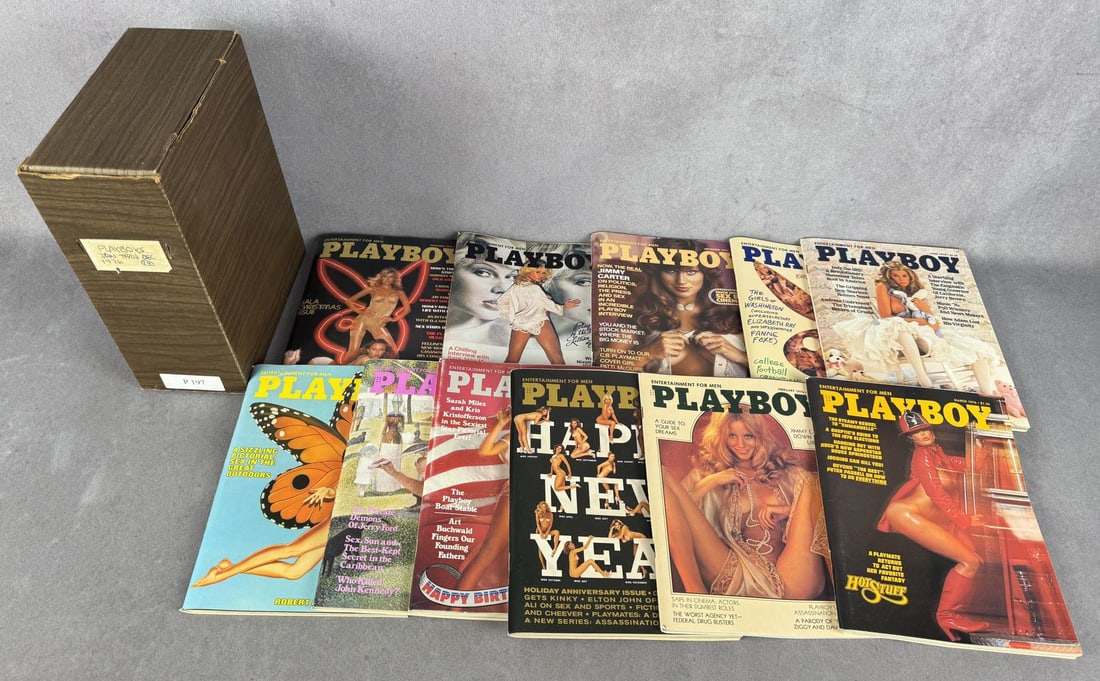 1976 Playboy Magazine: 11 issues.