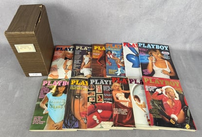 1977 Playboy Magazine Full Year Run