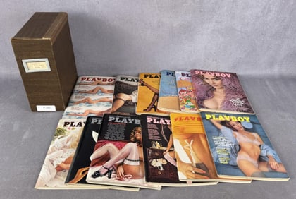 1974 Playboy Magazine Full Year Run