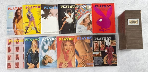 1971 Playboy Magazine Full Year Run