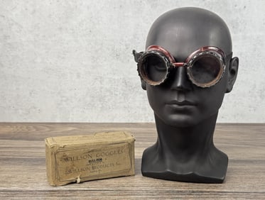 Antique Wilson Industrial Steampunk Goggles
