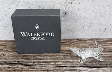 Waterford Crystal Alligator Paperweight