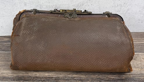 Antique Montana Leather Doctor Bag