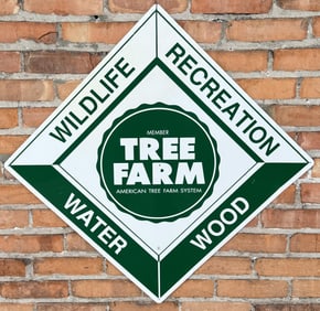 Certified Tree Farm Metal Sign