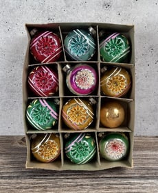 Vintage Premier Glassworks Christmas Ornaments