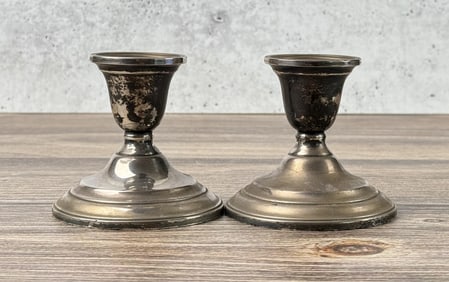 Weighted Sterling Silver Candlesticks