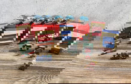 Collection of Railroad Christmas Ornaments