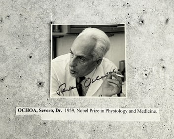 Severo Ochoa Nobel Prize Winner Signed Photo