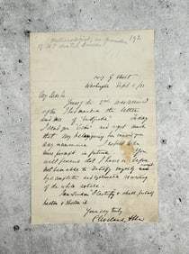 Cleveland Abbe Meteorologist Signed Letter