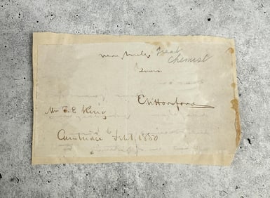 Eben Norton Horsford Scientist Signed Letter