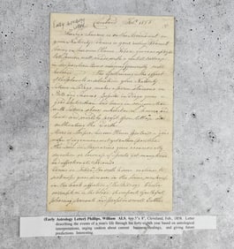 William Phillips Astrologer Astrology Letter