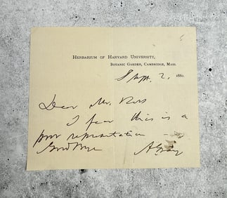 Asa Gray American Botanist Letter