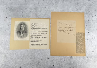 Asa Gray American Botanist Letter Harvard