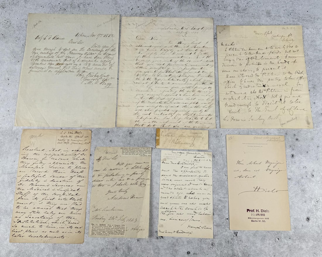 Collection of Assorted Letters by Scientists: Nice grouping