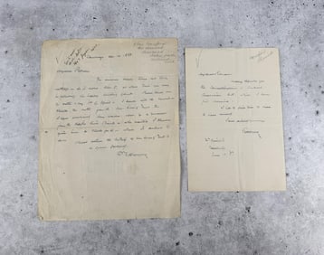 Eben Norton Horsford Scientist Signed Letters