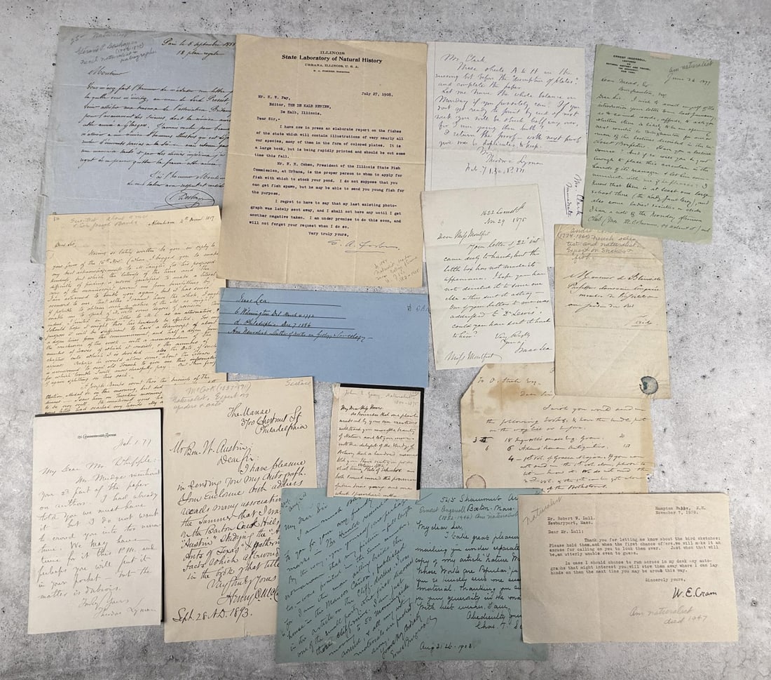 Assorted Letters Naturalists and Scientists (1 of 9)