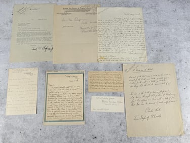 Collection of Assorted Letters by Ornithologists