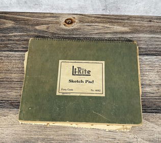 Pre WW2 USS Tennessee US Navy Sketch Book