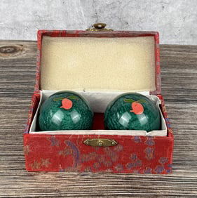 Chinese Cloisonne Baoding Balls