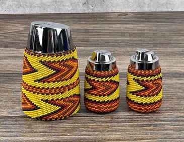 Paiute Native American Indian Beaded Tableware