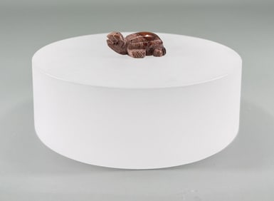 Mexican Fire Opal Carved Turtle Fetish