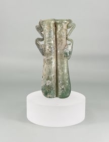 Ancient Roman Glass Balsamarium Perfume Bottle