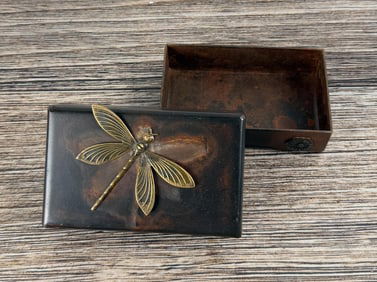 Jan Barboglio Cast Iron Dragonfly Box