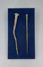 Ancient Luristan Bronze Pin and Nail