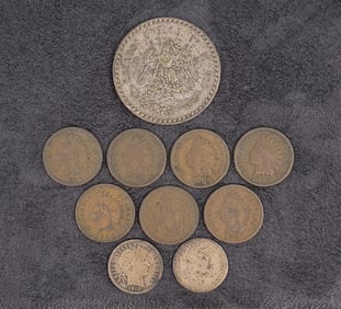 Indian Head Pennies Barber Dimes Mexican Coin