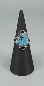 Navajo Sterling Silver Turquoise Ring
