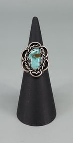Navajo Sterling Silver Turquoise Ring