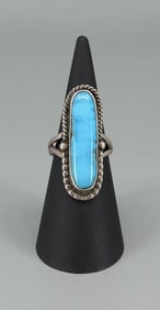 Navajo Sterling Silver Turquoise Ring