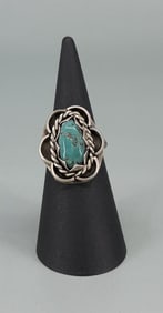 Navajo Sterling Silver Turquoise Ring
