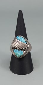 Navajo Sterling Silver Turquoise Ring