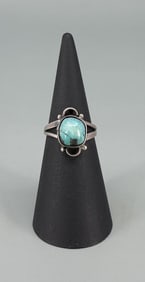 Navajo Sterling Silver Turquoise Ring