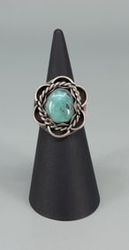 Navajo Sterling Silver Turquoise Ring