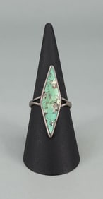 Zuni Sterling Silver Turquoise Ring