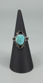 Navajo Sterling Silver Turquoise Ring